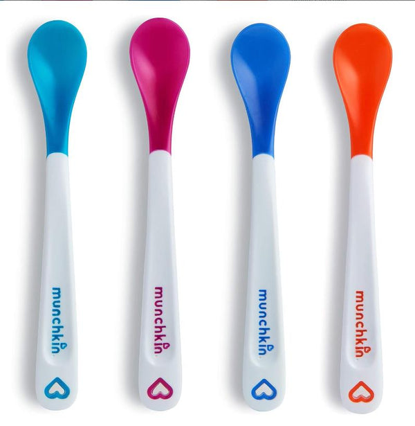 4 Fun Color-Changing Soft Baby Spoons