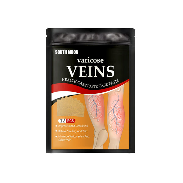 Venous health patch relieves varicose blood vessel blockage and protrusions in the feet. Cold compress venous health patch